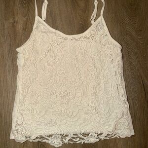 Mossimo Supply Co. Cream Lace Camisole